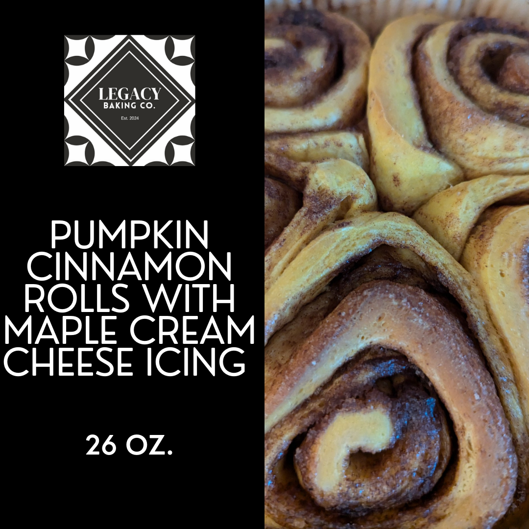 Pumpkin Cinnamon Rolls with Maple Cream Cheese Icing
