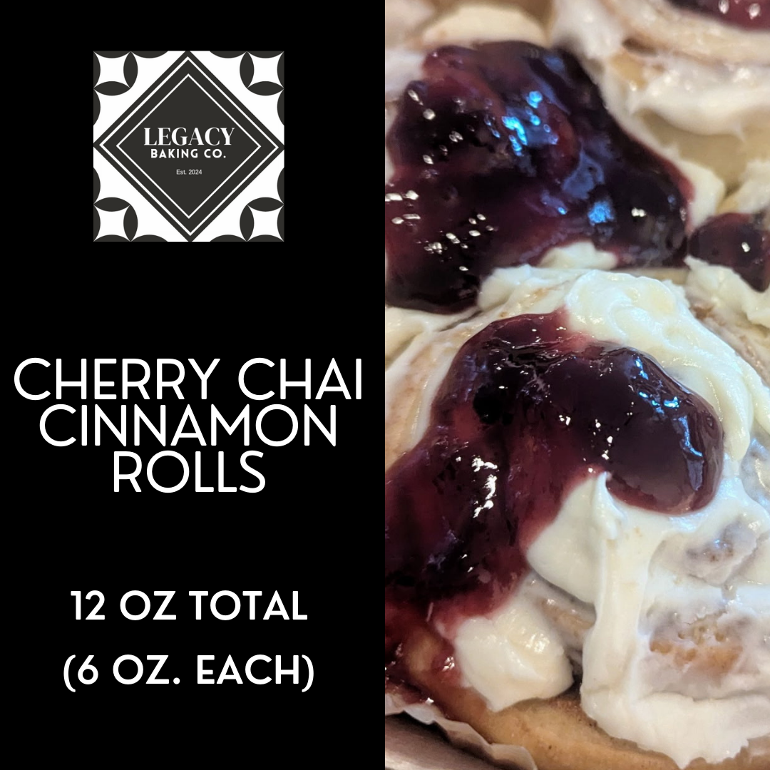 Cherry Chai Cinnamon Rolls