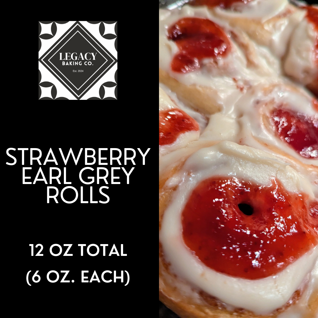 Strawberry Earl Grey Cinnamon Rolls