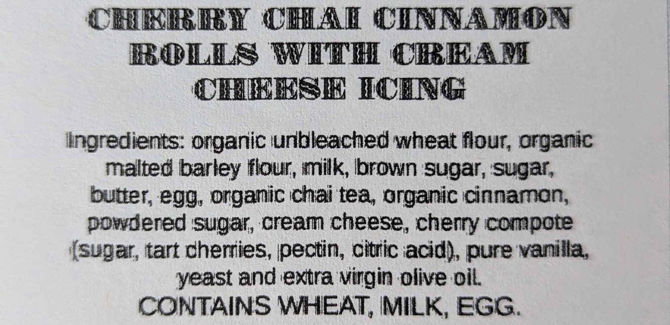 Cherry Chai Cinnamon Rolls