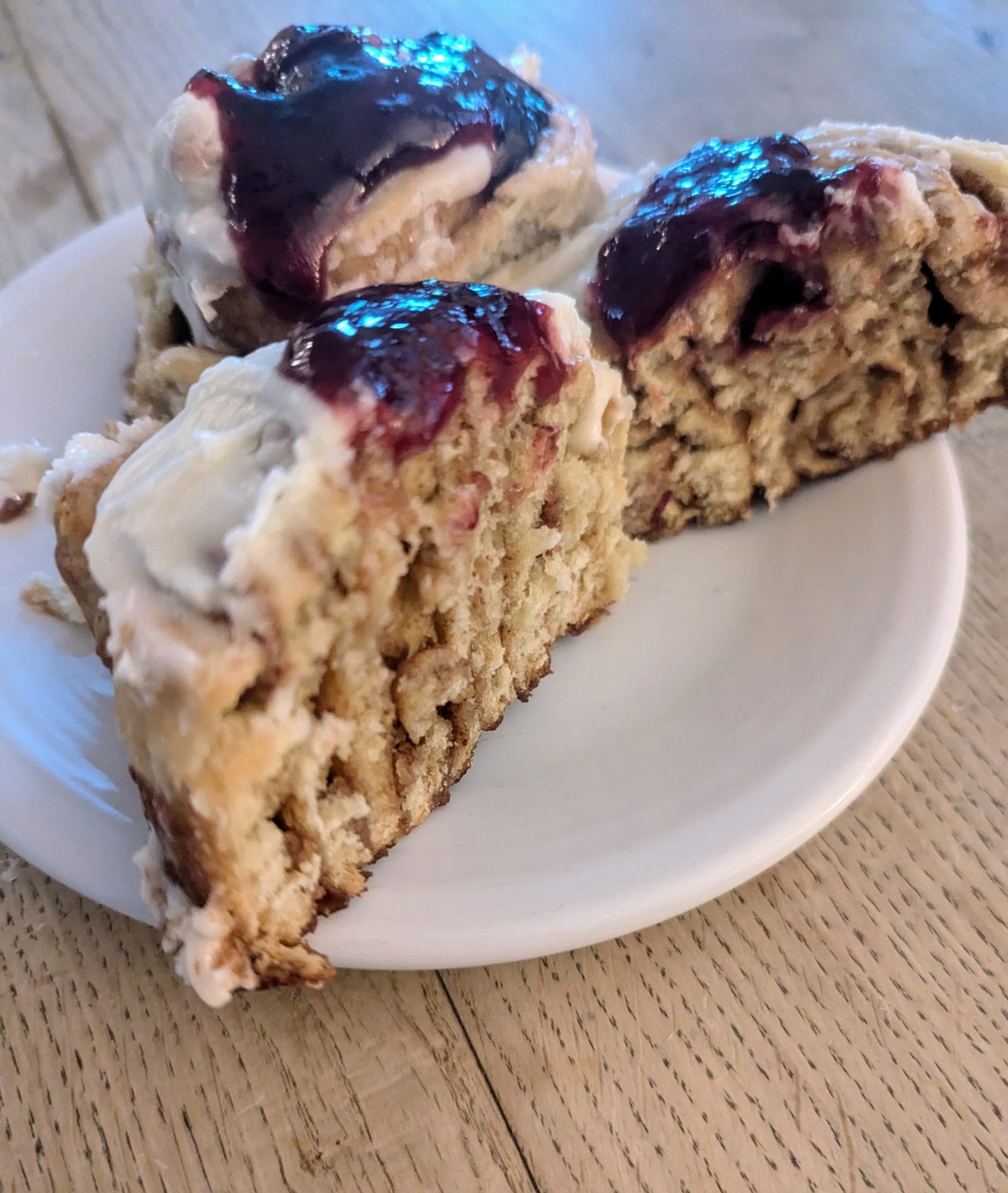 Cherry Chai Cinnamon Rolls