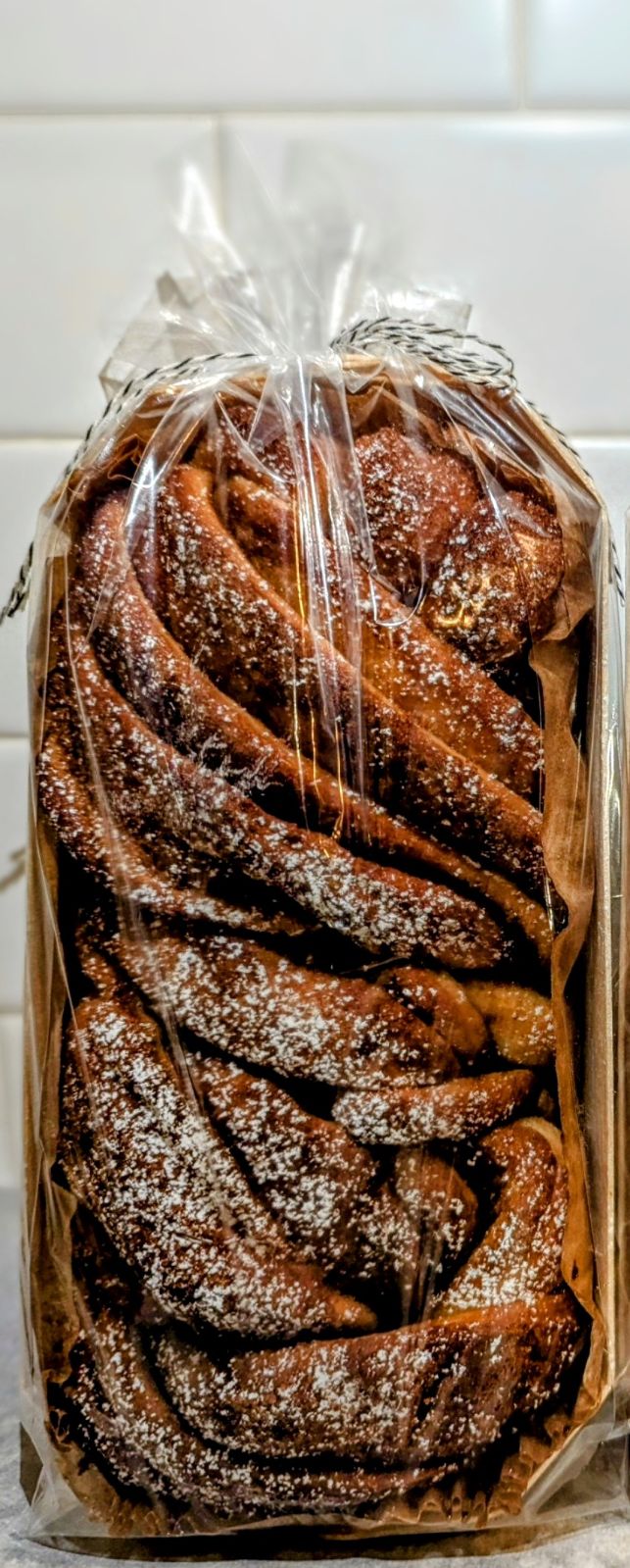 Braided Cinnamon Loaf with Cream Cheese Icing