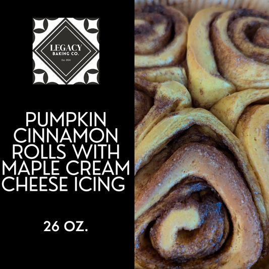 Pumpkin Cinnamon Rolls with Maple Cream Cheese Icing