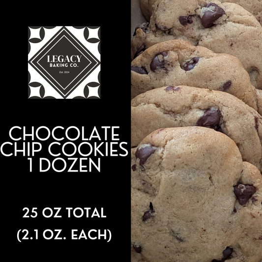 Chocolate Chip Cookies - 1 dozen