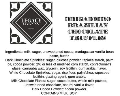 Brigadeiro - Brazilian Chocolate Truffles - 1 dozen