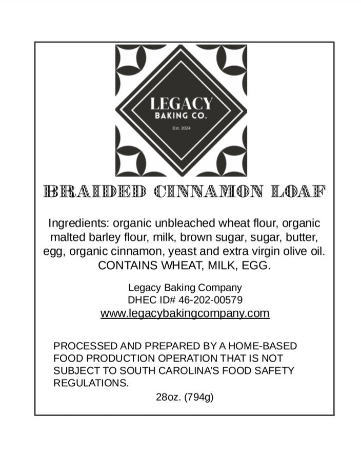 Braided Cinnamon Loaf with Cream Cheese Icing