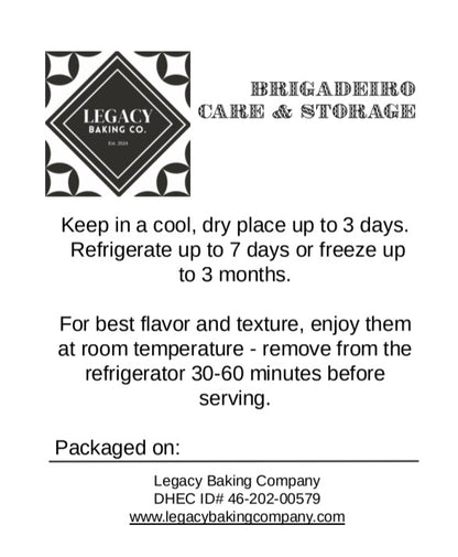 Brigadeiro - Brazilian Chocolate Truffles - 1 dozen