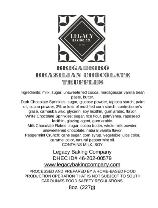 Brigadeiro - Brazilian Chocolate Truffles - 1 dozen
