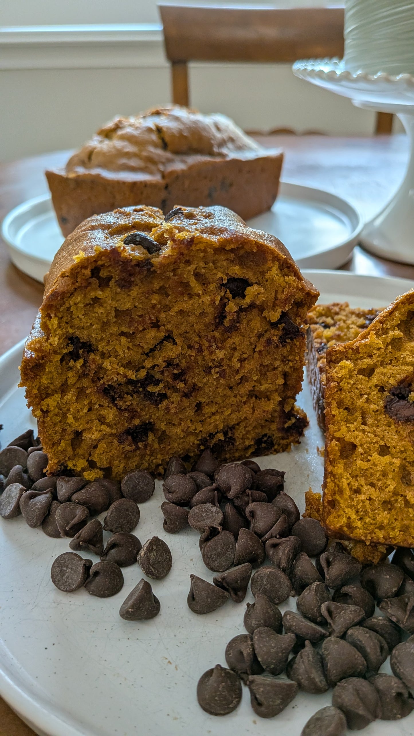 Pumpkin Chocolate Chip Bread