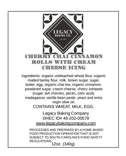 Cherry Chai Cinnamon Rolls - 2 count