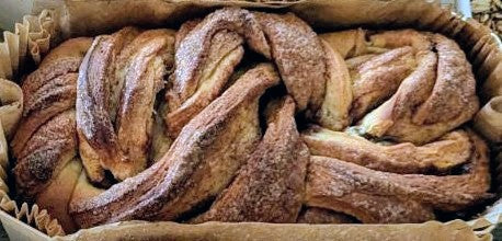 Braided Cinnamon Loaf with Cream Cheese Icing