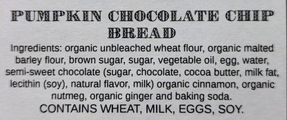 Pumpkin Chocolate Chip Bread