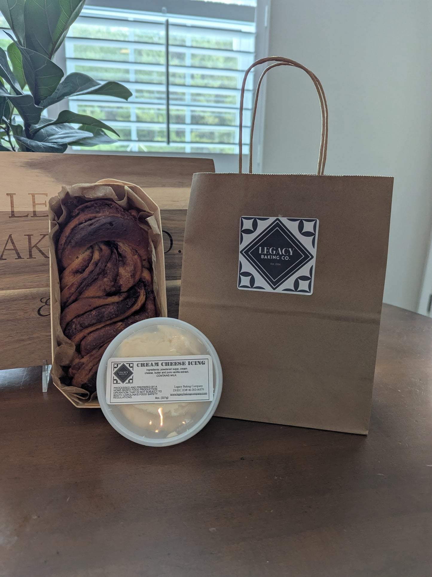 Braided Cinnamon Loaf with Cream Cheese Icing